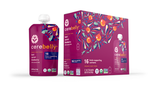 Cerebelly Organic Baby Food Pouches Beet Carrot Blueberry (pack of 6)